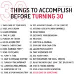 30 things to do before you turn 30